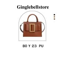 ราคา Boyy 23 cm PU Premium(9นิ้ว)กระเป๋าถือแฟชั่นสะพายข้างผู้หญิง กระเป๋า ฟรีของแถม (4531995251)