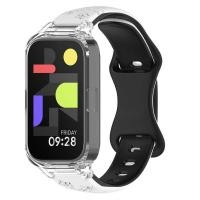 ราคา Strap Silicone With PC Case For Xiaomi Smart Band Active Strap / Redmi Band 3 Strap Xiaomi Smart Ba (40057538828)