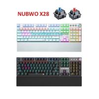ราคา NUBWO ⚡️FLASH SALE⚡️ (ราคาพิเศษ) X28 SORCERER Mechanical Keybord คีย์บอร์ดเกมมิ่ง มาโคร Blue/Red/Switch -รับประกัน (16101063815)