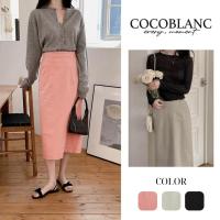 ราคา [COCOBLANC] [24 2024 มาใหม่] [ลุคแขกแต่งงาน] กระโปรงยาว ผ้าสแปนเด็กซ์ ผ่าข้าง (แถบ)_CC2 (24821884531)