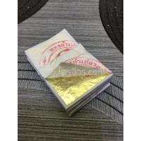 ราคา ทองคำเปลวแท้ 100% (10แผ่น) ทองเปลว แผ่นใหญ่ 3.1X3.3 เซ็นติเมตร แพ็ค 10 แผ่น (1894379786)