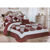 ราคา ผ้าคลุมเตียงลายไทยโทนสีแดงแถมฟรีปลอกหมอน 2 ใบ (21292826966)