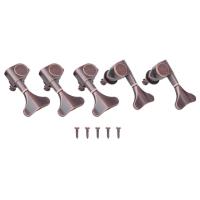 ราคา ในสต็อกทองแดงสีแดง Fishtail Key กีตาร์ไฟฟ้าเบสเปลี่ยน 3L2R ชุดอุปกรณ์เสริม <br> (53156464953)