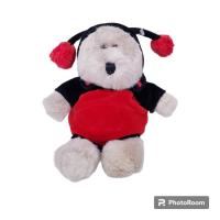 ราคา Starbucks Bearista ตุ๊กตาหมีสตาร์บัตมือสองของแท้ Starbucks Bearista Lady Bug Plush Teddy Bear Special Edition 2001 (25752683744)