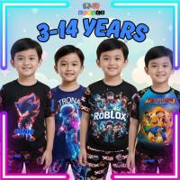ราคา Baju Budak 3-14Yrs Perempuan Lelaki ชุดนอนเด็กผู้หญิงชุดนอนเด็กชุดนอนชุดนอน Baju Budak Lelaki (55401264165)