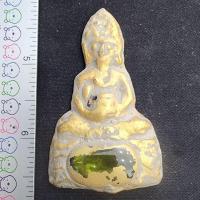 ราคา พระดอยไซอุ้มบาตรเนื้อชินทอง ติดเม็ดพระธาตุ กรุดอยไซ (43257289223)