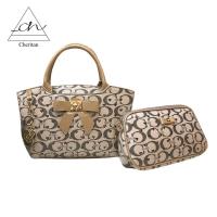 ราคา Cheritan กระเป๋าเซต 2ใบ รุ่นA31-1 กระเป๋าแม่ลูก ฉลุติดคริสตัล เชอริตัน (5114015798)