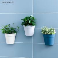 ราคา Qukiblue.th กระถางต้นไม้พลาสติกติดผนัง Creative Wall กึ่งวงกลมกระถางดอกไม้ขนาดเล็กตกแต่งผนัง TH (44168327848)