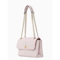 ราคา ‼️Sale 4,490 ‼️พร้อมส่ง♠️Kate Spade Natalia medium flap shoulder bag in Chalk pink (12416219969)