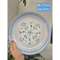 ราคา จานกลมลายวินเทจ ขนาด 27ซม เซรามิกญี่ปุ่น (58157462344)