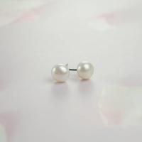 ราคา ต่างหูเงินแท้ Pearl earrings ชุบทองคำขาว18k ผลิตเหมือนเพชรแท้ (15031911573)