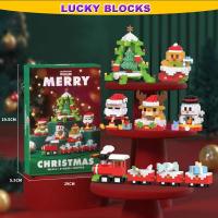 ราคา Nano Building Blocks Santa Claus Elk Snowman Building Blocks DIY Puzzle ประกอบของเล่นเด็ก (40066719677)