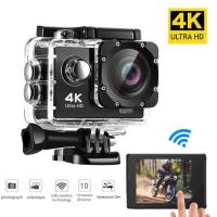 ราคา Ultra กล้องแอคชั่น HD 4K/30fps WiFi 2.0 นิ้ว 170D กันน้ำใต้น้ำ กล้องบันทึกวิดีโอสำหรับขี่จักรยานและเ (29338728146)