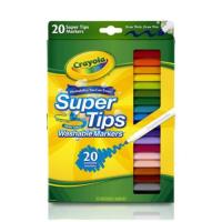 ราคา Crayola Super Tips 20 สี washable markers supertips สีเมจิกล้างออกได้ (1569888167)