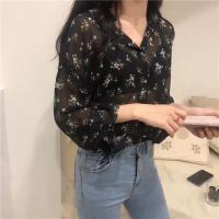 ราคา พร้อมส่งเชิ้ตลายดอกสไตล์เกาหลี (2400165253)