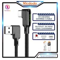 ราคา Mcdodo Elbow 3A Fast Charging Gaming 1.2M 1.8M USB Data Wire Cable Type C Andriod Micro wired gamer cab (42177768831)