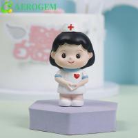 ราคา AEROGEM ตุ๊กตาพยาบาลสีขาว, น่ารัก DlY ภูมิทัศน์หมอรุ่น, Creative Handmade การ์ตูนพยาบาลเครื่องประดับเบเกอรี่พยาบาลวัน (45207399590)