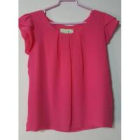 ราคา [มือสอง] เสื้อแขนสั้น ผ้าชีฟอง สีชมพูบานเย็น (3513184173)