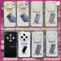 ราคา เคส Oppo Find X8 X7 X6 Ultra Pro X8Ultra X7Ultra X6Pro 5G แบบใส สีดํา กันกระแทก ป้องกันสีส้มคุณภาพสูง ทนทาน (41554220225)