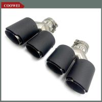 ราคา 1 คู่ 2.5 " (63 มม.) ทางเข้า 3.5 " (89 มม.) เต้ารับคาร์บอนไฟเบอร์ปลายท่อไอเสียสากลปลายท่อไอเสียท่อคู่ Quad เคล็ดลับ (48007180649)