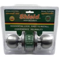 ราคา SHIELD ลูกบิดประตู สแตนเลสแท้ รุ่นมาตรฐาน กุญแจ3ดอก รุ่น 587 SS (55352049069)