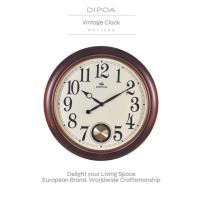 ราคา DIPOA Vintage Clock (WP113DB) นาฬิกาแขวนไม้ และเสียงดนตรี ดีไซน์วินเทจ ขนาดใหญ่ (15896259903)