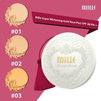 ราคา Mille super whitening gold rose pact spf48 pa+++ แป้งมิลเล่ ค่าส่งถูก ของแท้ (1127334734)