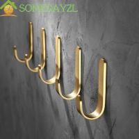 ราคา SOMEDAYZL ตะขอติดผนัง, ที่ใส่กุญแจทองเหลืองสีทอง, เสื้อคลุมแขวนผ้าเช็ดตัวรูปตัว J เหนียว (55206300969)
