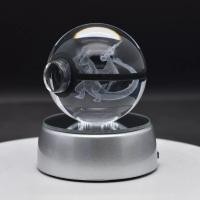 ราคา โคมไฟลูกแก้วโปเกม่อน 3D ลาย Poké Ball แสง LED เท่ลึกลับ ตั้งโต๊ะสะสม ของขวัญแฟนโปเกมอน ⚡ (47405737687)