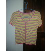 ราคา เสื้อครอปไหมพรม​ ลายสีรุ้งสดใส (9018831755)