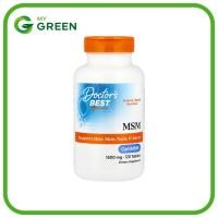 ราคา Doctor's Best, MSM with OptiMSM®, 1,500 mg, 120 Tablets (40302824278)