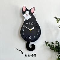 ราคา หางแกว่งแมวเยอรมันสร้างสรรค์ตกแต่งนาฬิกาแขวนห้องนั่งเล่นห้องรับประทานอาหารนาฬิกาใบ้นาฬิกาแขวนอุปกรณ์บ้าน (51805178458)