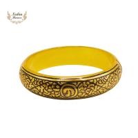 ราคา กำไลถมทองเงินแท้ลายไทยสลับเม็ดนะโม (26961117240)