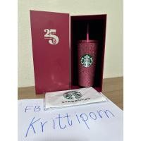 ราคา Starbucks Stainless Steel 25TH Pink Bling Cold Cup 16oz (21584329162)
