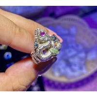 ราคา แหวนกล พญานาค เงินแท้ พลอยแท้ (17836936906)
