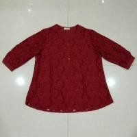 ราคา เสื้อลูกไม้ สีส้มอิฐ #ของใหม่ (1496538388)