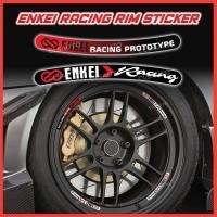 ราคา สติ๊กเกอร์ขอบแข่ง Enkei [4 ชิ้น] – รูปลอกล้อรถจักรยานยนต์รถยนต์ Pelekat Rim Enkei Racing (4 เก๊บ) (40505973181)