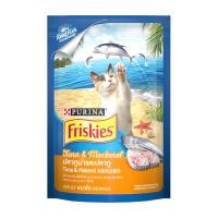 ราคา ฟริสกี้ส์เพาซ์อาหารแมวรสปลาทูน่าและปลาทู 80กรัม Friskies Pouch Tuna and Mackerel 80g. [หมายเลขบาร์โค้ด 8850127062618 ] (53706273048)