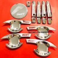 ราคา swift ปี 2012-2017 สวิฟ เบ้ากันรอย ครอบมือจับ ครอบฝาถังนำมัน ซูซูกิ สวิฟ สีโครเมี่ยมโลโก้แดง (7746748536)