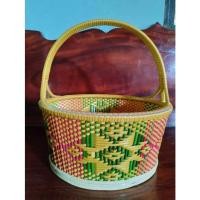 ราคา ตระกร้าหวาย ตระกร้าหวายไปวัด ตระกร้าของขวัญ ตระกร้าใส่ของ สินค้าพร้อมจัดส่ง (15993969917)