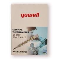 ราคา ปรอทวัดไข้ YUWELL size M รุ่น CRW-23 Thermometor อันล่ะ 80.- (8531614500)
