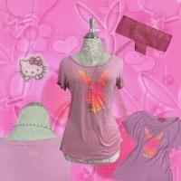 ราคา เสื้อยืดรัดรูปPlayboyมือ2️⃣ ˚⋆ (55601174455)