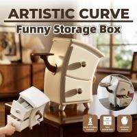 ราคา Creative Desktop Storage กล่องโต๊ะ Organizer กล่อง Akimbo Mini ลิ้นชักสําหรับ Entrance Keys เครื่องประดับเครื่องสําอาง Desktop Decor (48456210825)