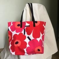 ราคา Marimekko Unikko Red Silja Shopper Bag กระเป๋าmarimekko (4867697062)