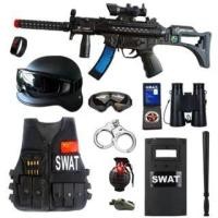 ราคา ชุดปืนของเล่นเด็กตำรวจตัวน้อยกองกำลังพิเศษอุปกรณ์ครบชุดขายดี! (29379594231)