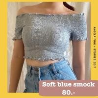 ราคา (used) เสื้อครอปปาดไหล่สม็อคทั้งตัว (3244736634)