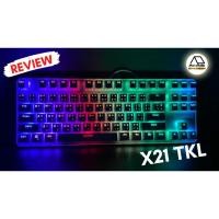 ราคา Nubwo X21 TKL Mechanical Full RGB Gaming Keyboard คีบอร์ดเมคานิคอล ประกัน 2ปี (8816960243)