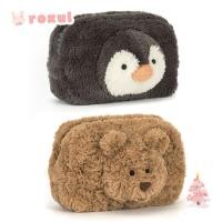 ราคา กระเป๋าใส่ปากกา ROXUL ดินสอหมี/เพนกวินความจุขนาดใหญ่ กระเป๋าใส่เครื่องเขียนตุ๊กตาสัมผัสนุ่มน่ารัก (52706658610)