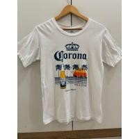 ราคา เสื้อยืดสีขาวมือสอง ลายเบียร์ Corona อก36 (54106474803)