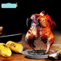 ราคา [Bestgogo-t] ขาตั้งย่างย่างย่างไก่ย่างชั้นวางครัวกลางแจ้งเครื่องมือบาร์บีคิวเหล็กคาร์บอนไม่ติดจานไก่ย่าง (48405192908)